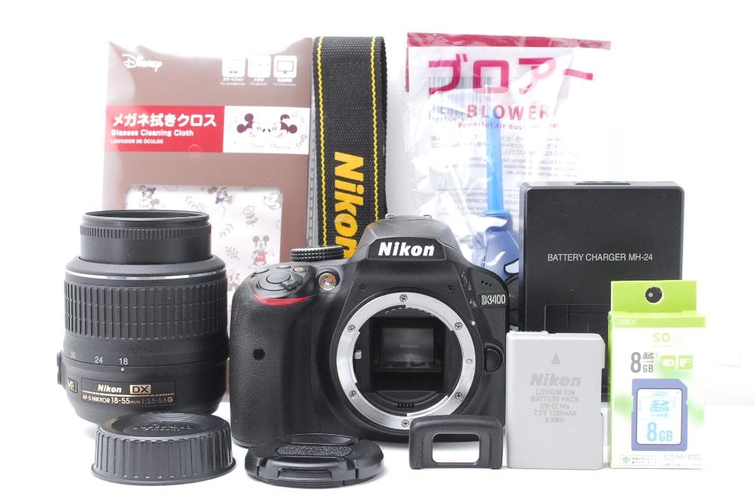 新品級ショット数】Nikon D3400 スマホ転送 Bluetooth搭載 - メルカリ
