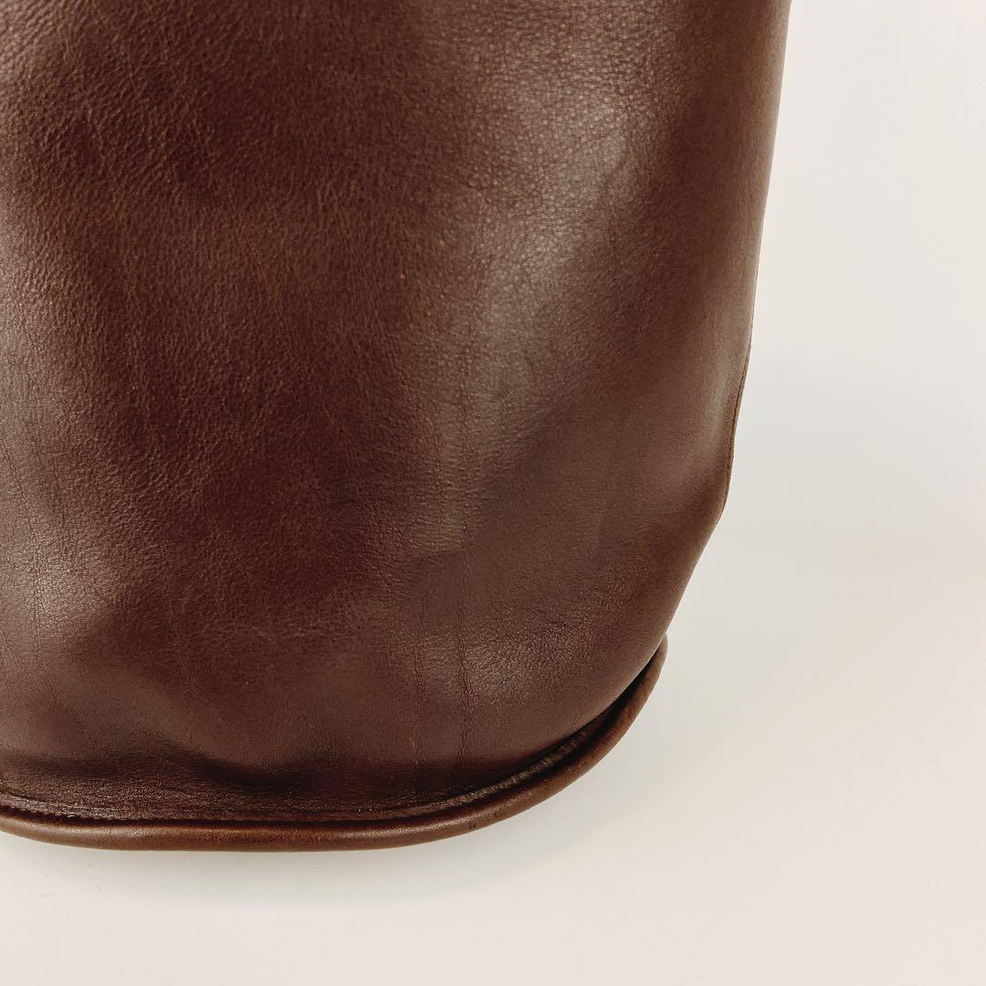 美品 オールドコーチ 9085 バケツバッグ ハーフムーン ショルダー