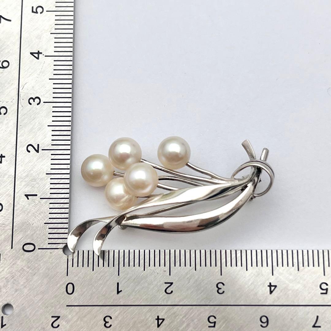 ミキモト シルバー パール ブローチ 花束 皇室御用達ブランド - メルカリ