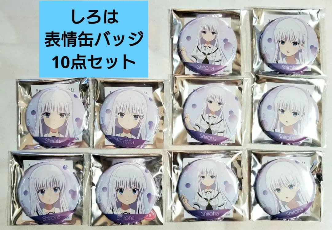 Summer Pockets サマポケ 表情缶バッジ 鳴瀬しろは 10点セット
