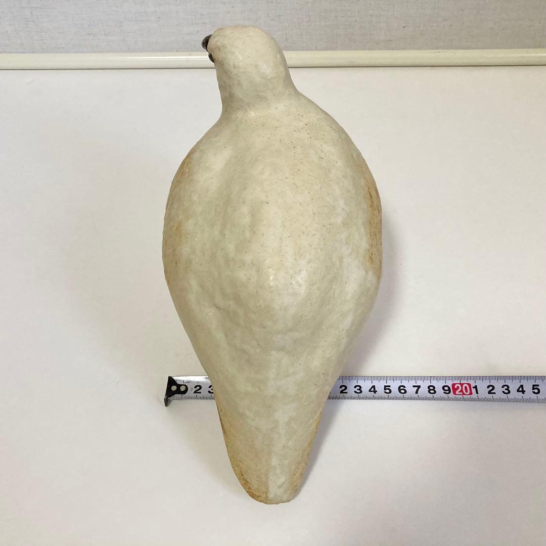 九谷焼 中村梅山 「雷鳥」 陶器 置物 オブジェ 共箱 木箱入り 和風 レトロ