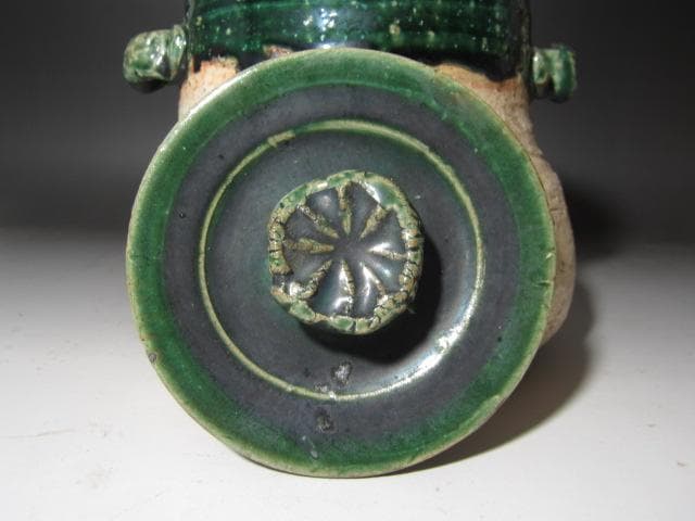 ☆ 北大路魯山人 織部水指 親しみやすい一品☆y502