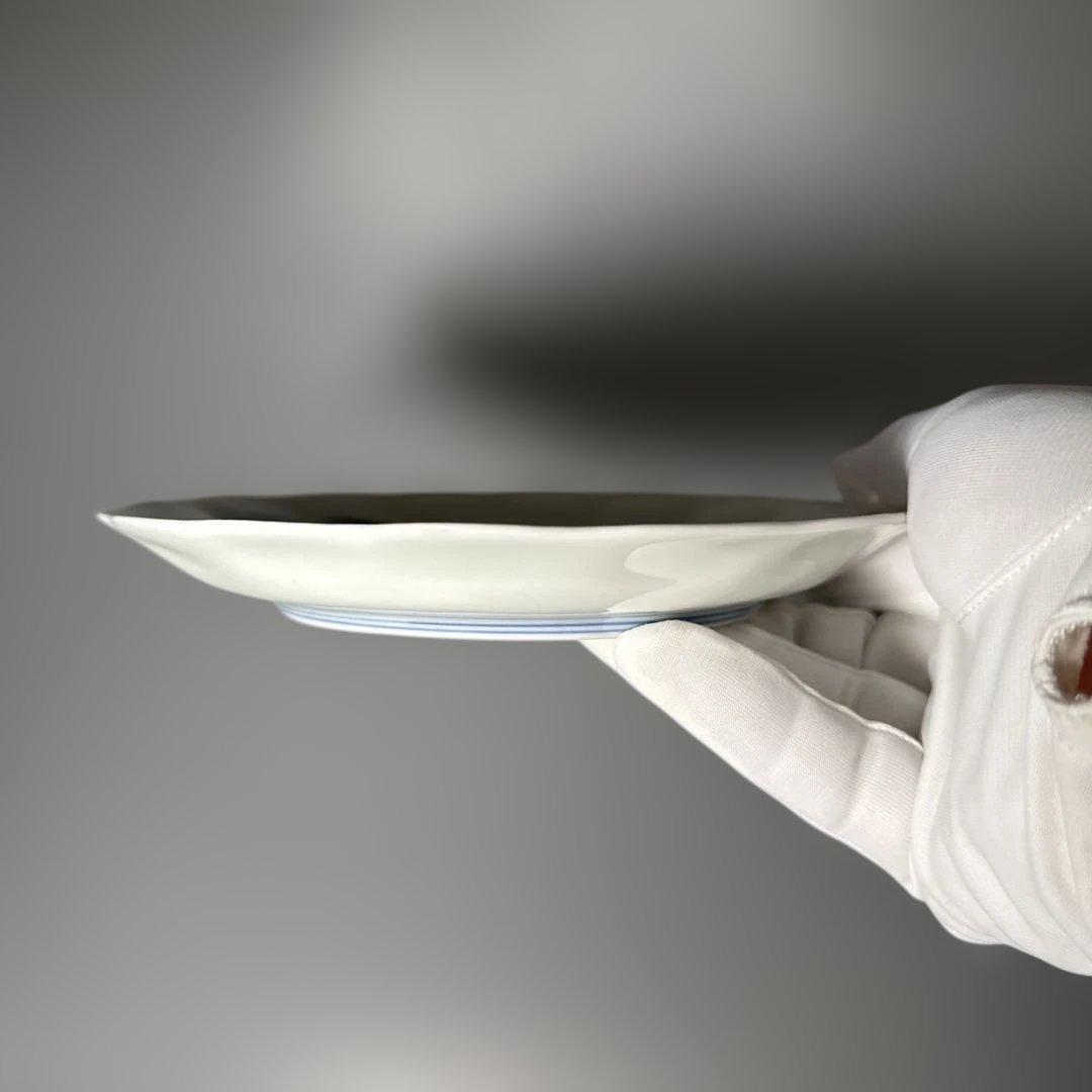 昭和初期 十一代今右衛門 今泉今右衛門 錦 海老文様皿