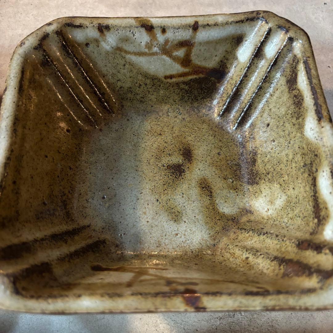 益子焼 人間国宝 浜田庄司 濱田庄司 地釉鐡絵黍紋向付