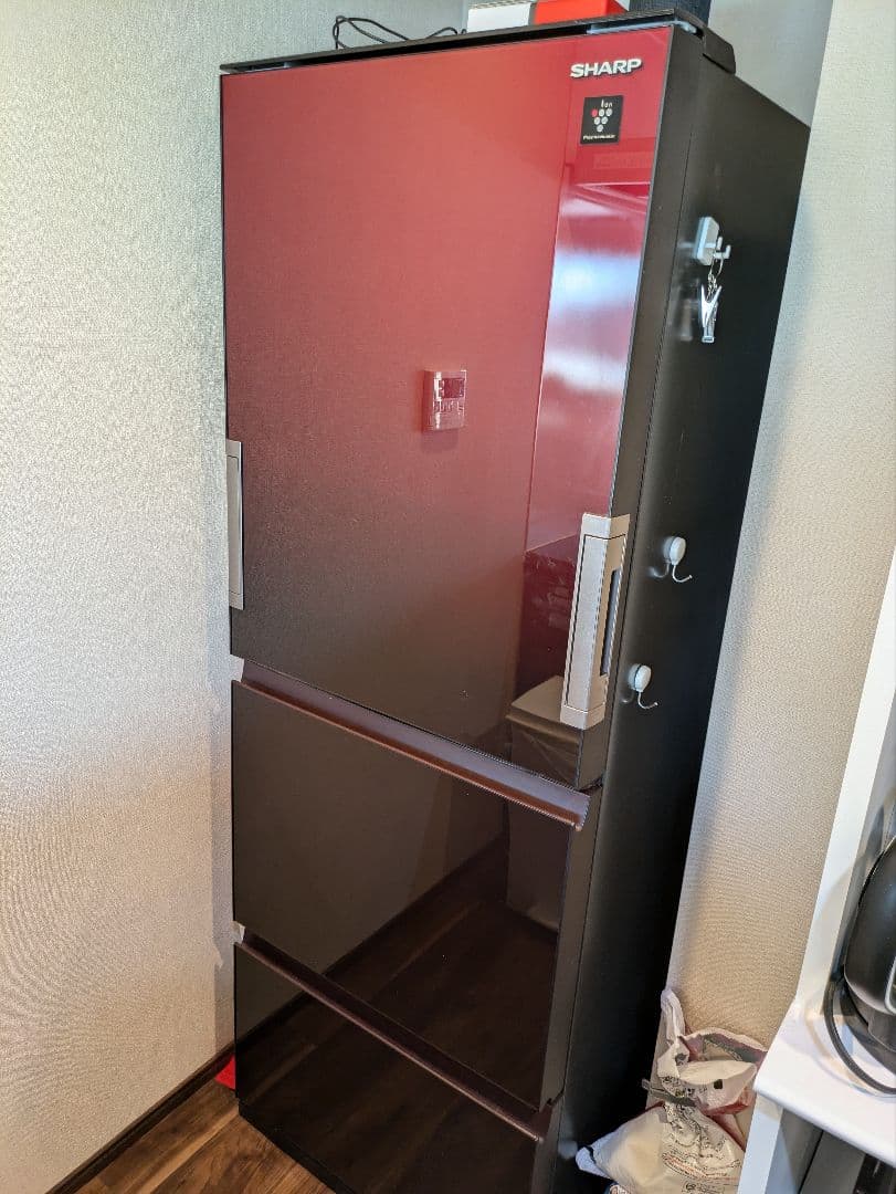 SHARP 356L 冷蔵庫 SJ -GW36E 赤 2019年製