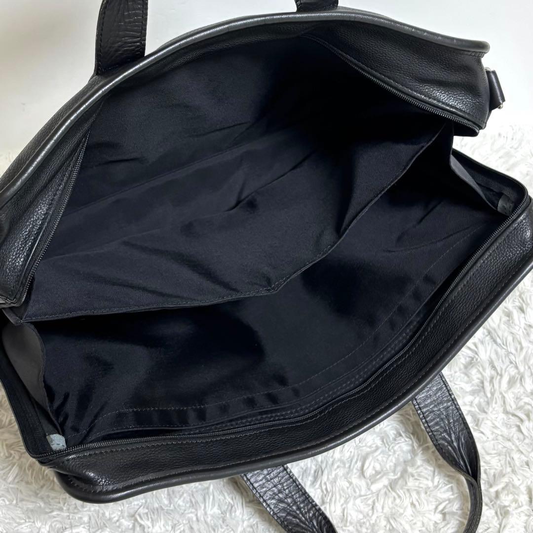 【美品】 ロンシャン ビジネスバッグ ブリーフケース レザー 2way ブラック