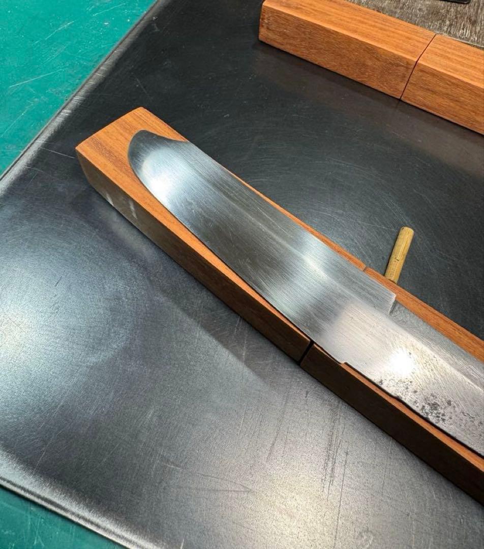 日本刀 残欠 大小 本花梨拵え 桐の化粧箱兼額