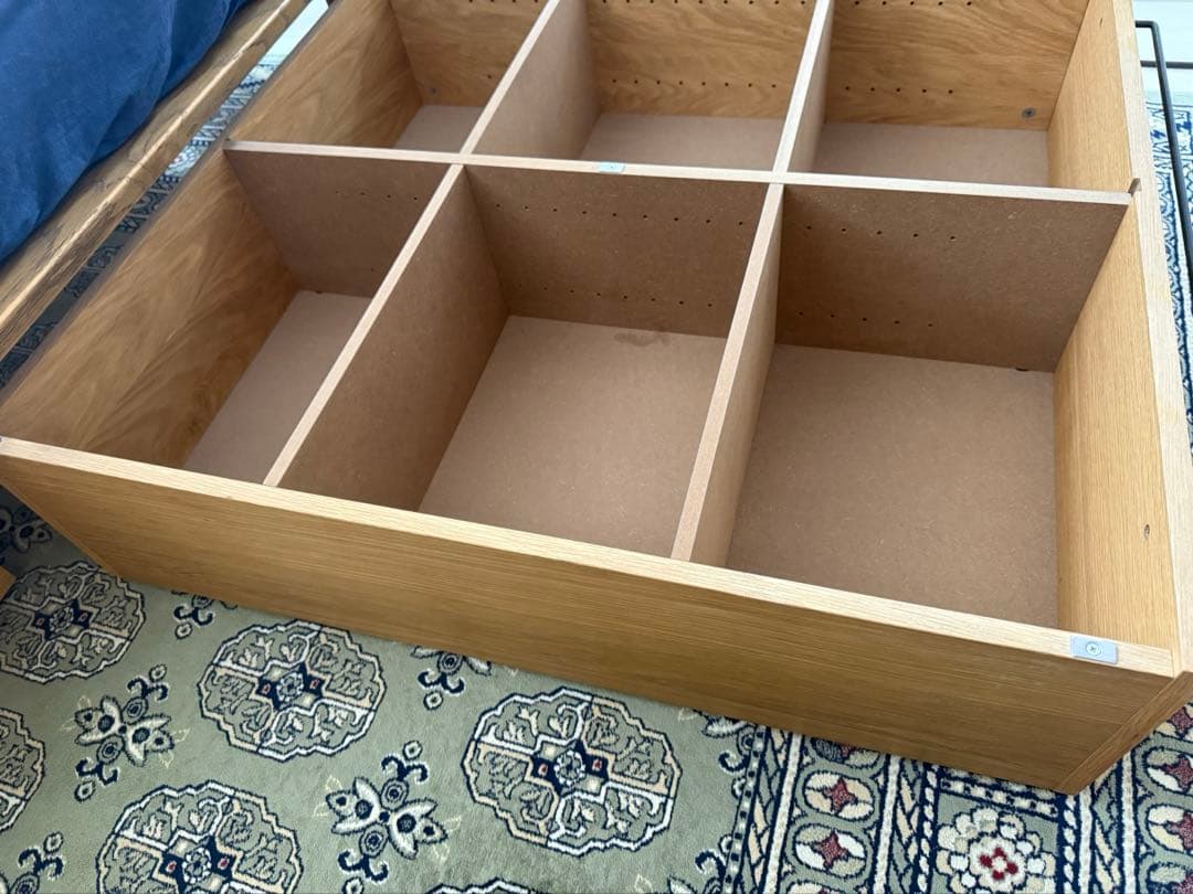 【無印良品】ベッド下収納・大・オーク材25㎝高×2個