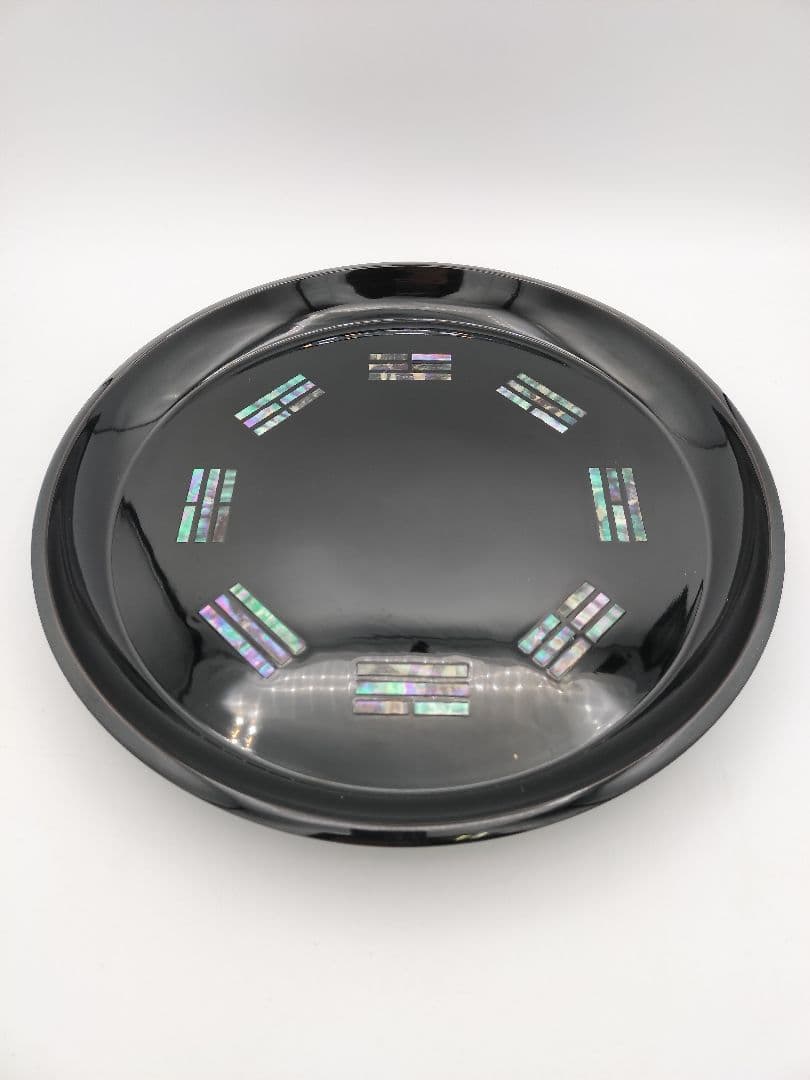 a852 八卦盆 螺鈿 お盆 トレー 茶道具 稽古 点前