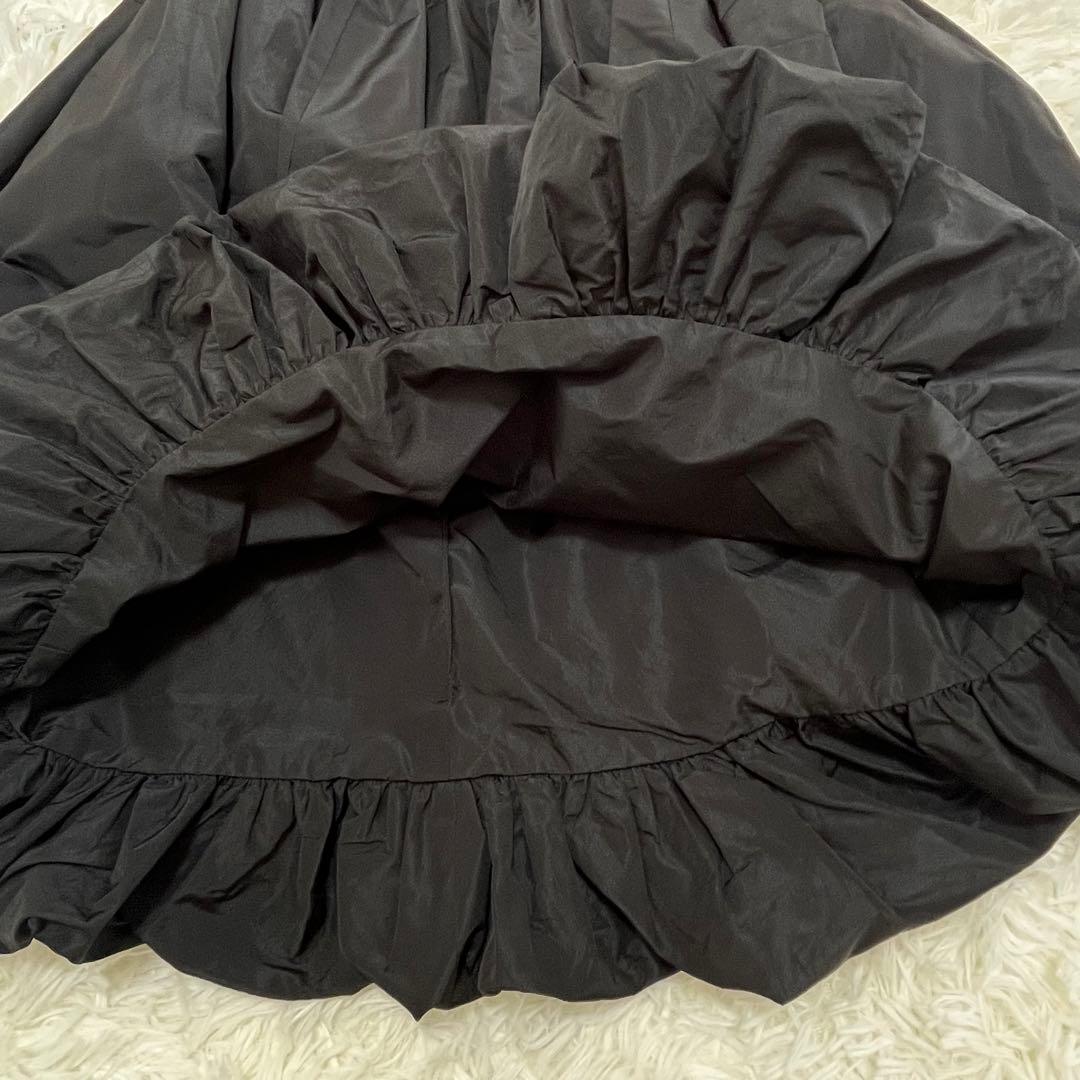 Patou パトゥ　バルーンスカート 34 XS ブラック　膝丈