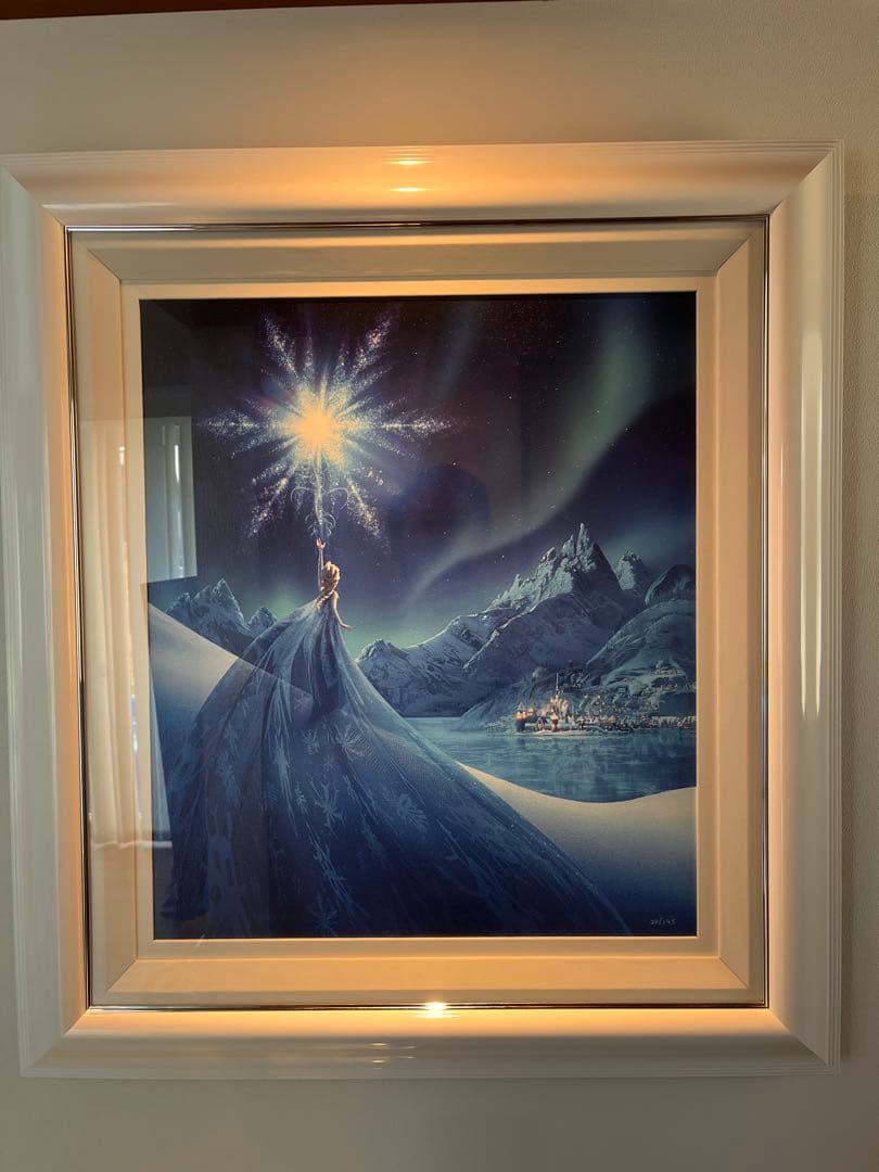 ディズニー　エルサズトランスフォーメーションJP版　ジクレ　ED195 ディズニー／エルサズトランスフォーメーション（JP）ジクレ版画ED195