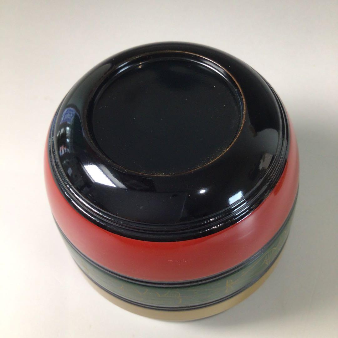 R834 棗 『道場宗廣作』『唐物写』『独楽棗』 共箱 茶道具