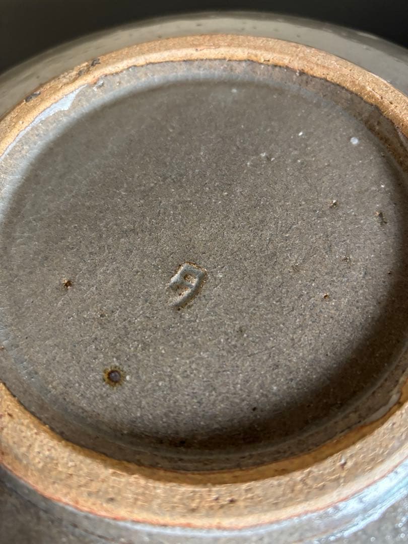 益子焼 島岡達三 象嵌皿 大皿 9寸皿 27.4cm 人間国宝 共箱