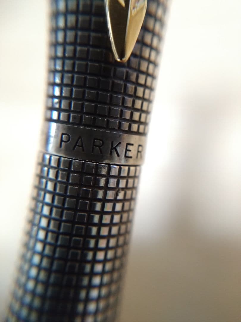 PARKER パーカー 万年筆 シルバー スターリングシルバー ペン先14K