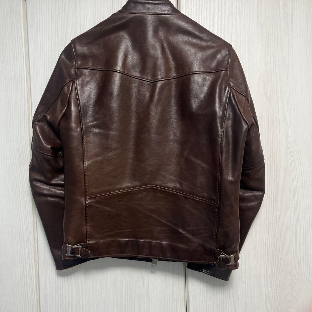 ジ*急様 Name. レザーライダースコードバンダークブラウン名作0トム