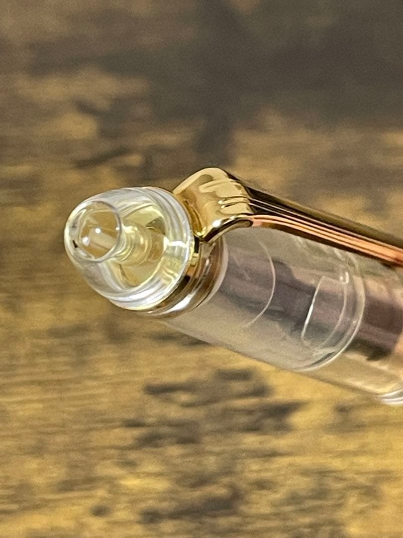 長刀 透明×ゴールド ふでDEまんねん NAG 万年筆 デモンストレーター