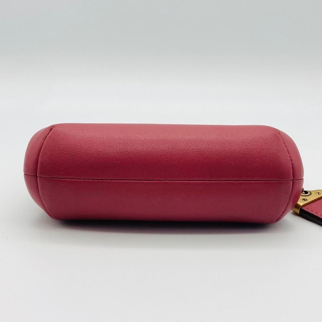 COACH コーチ キスロック がま口 ケース ポーチ ピンク