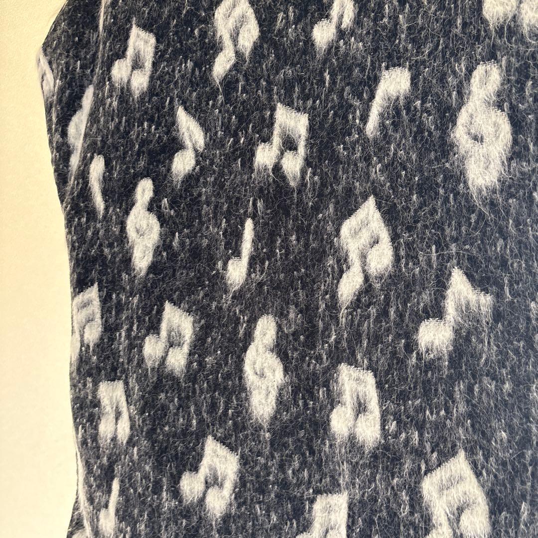 りんりん様ポールスミスシャギービッグポンチョ音符柄