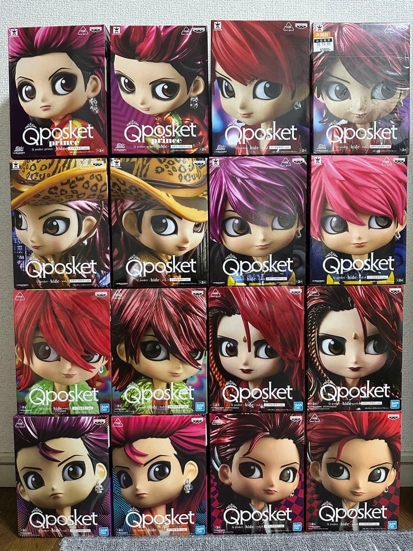 hide Qposket フィギュア フルコンプ 16種 - メルカリ