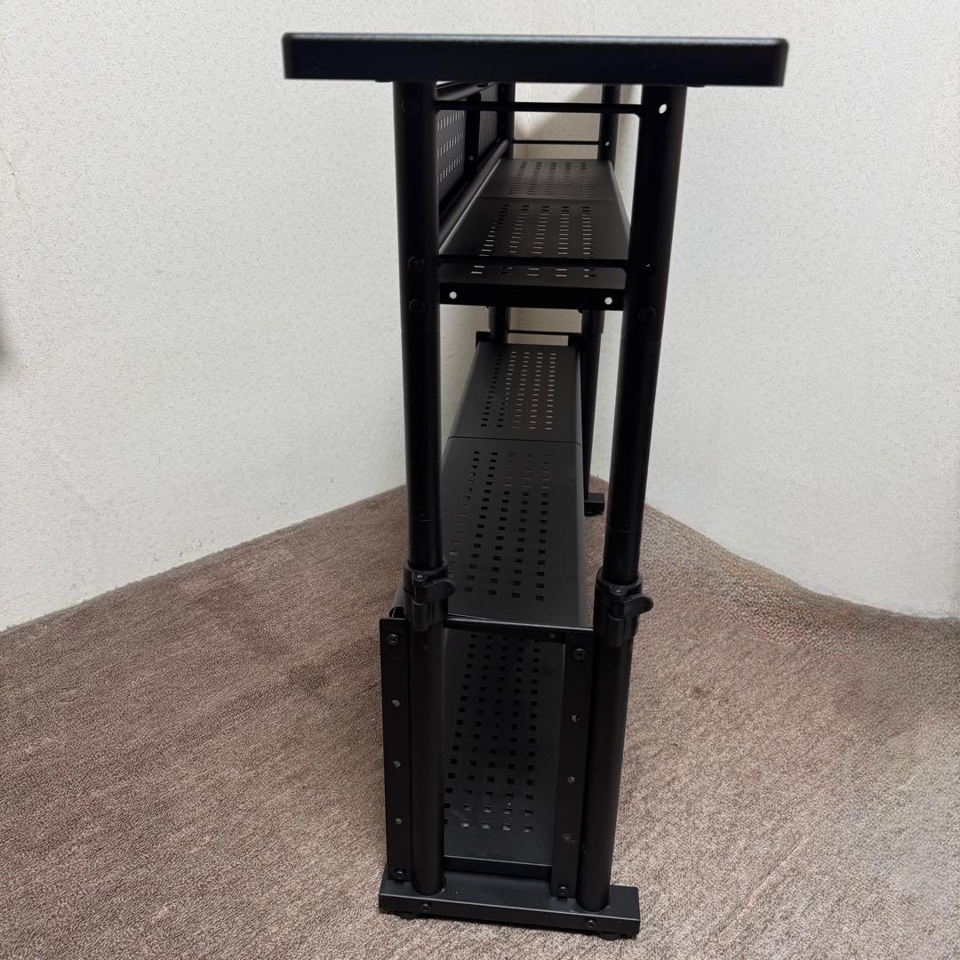 Bauhutte エクステンションデスク 120cm ブラック 黒