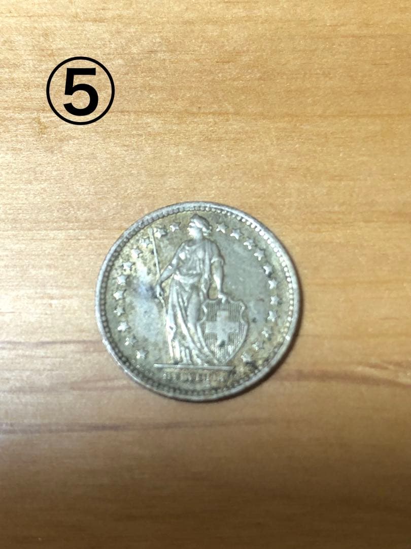 ヨーロッパ古銭5枚セット　銀貨