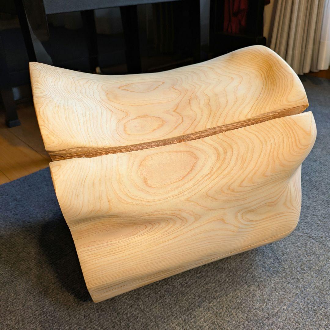 檜　切り株　丸太　椅子　スツール　 高さ約29㎝