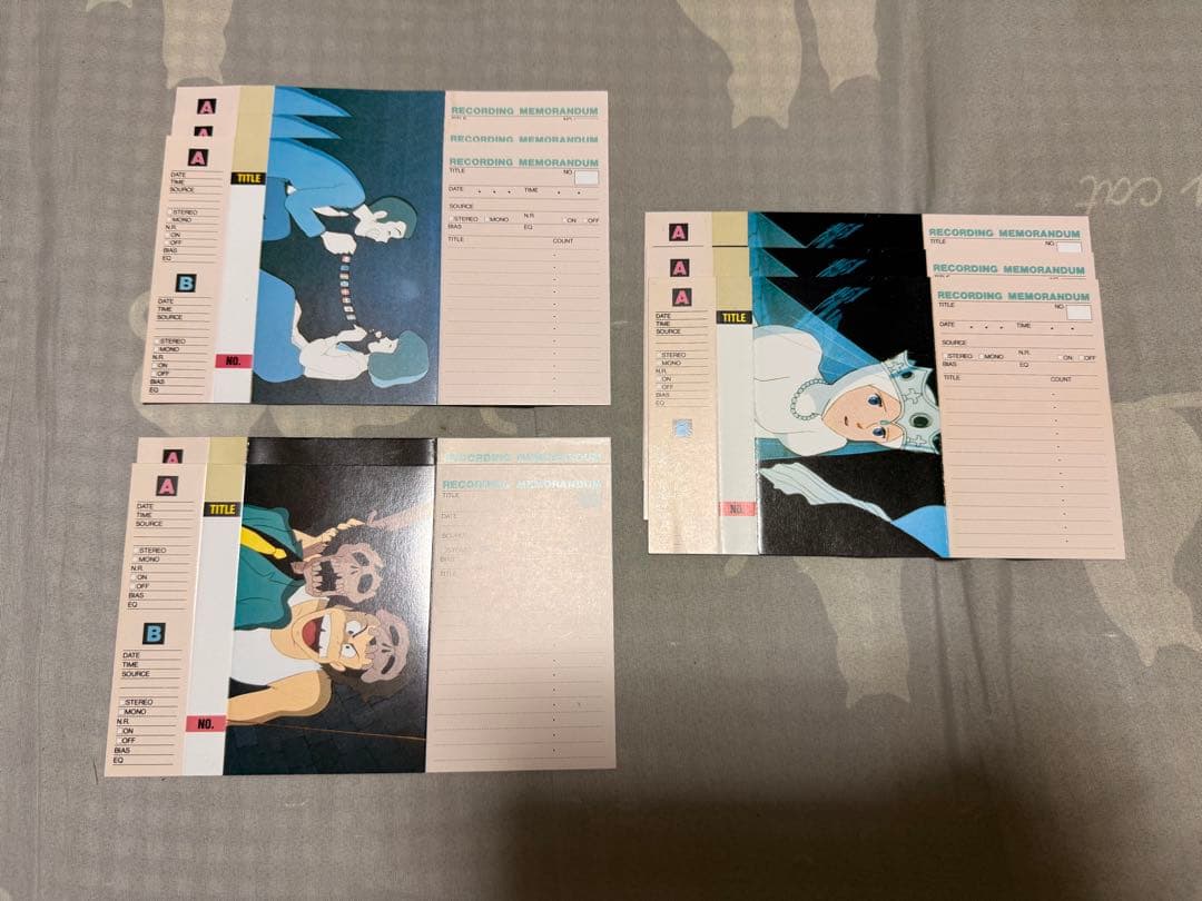 【O-1695】80年代 アニメ ポスター パンフレット カード グッズ セット