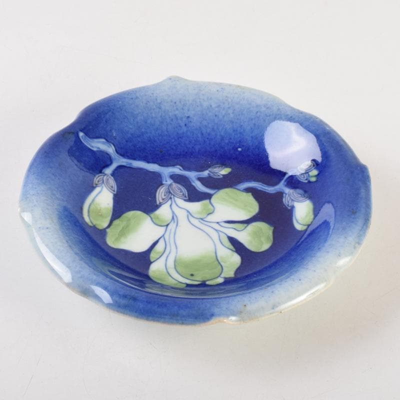 瀬戸焼 古瀬戸 西浦焼 花蝙蝠文 輪花盤 皿 N 9104 - メルカリ