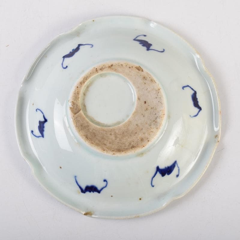 瀬戸焼 古瀬戸 西浦焼 花蝙蝠文 輪花盤 皿 N 9104 - メルカリ