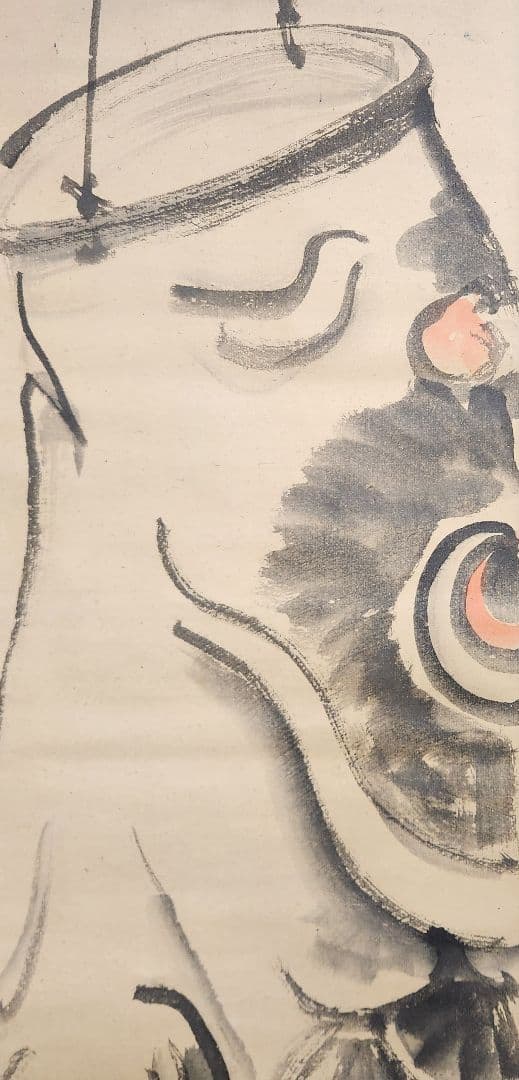 鯉のぼり図】陶工 清水興四郎 2707 鯉幟 端午節句 掛け軸 肉筆│rodoku