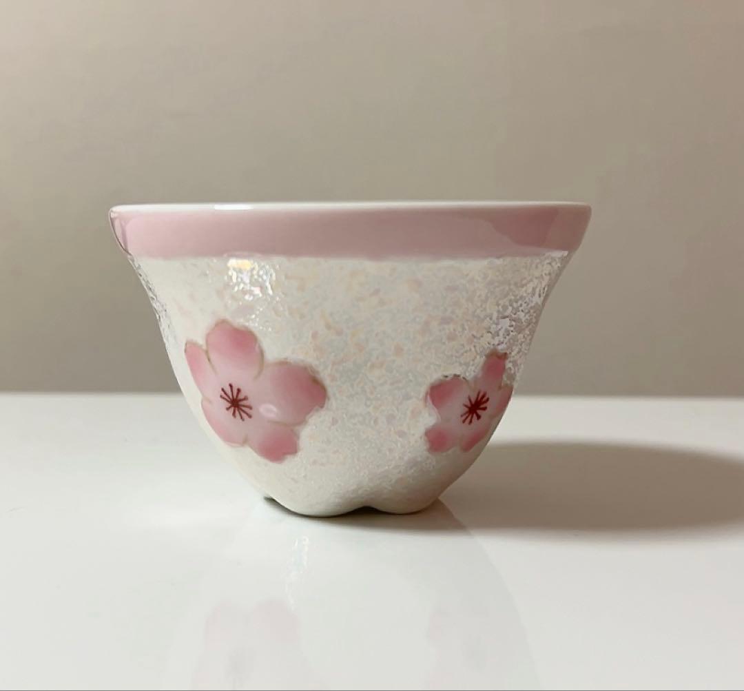 虹彩桜 煎茶碗［急須、小皿別売り］ 桜の花柄 湯飲み 陶器製 - メルカリ