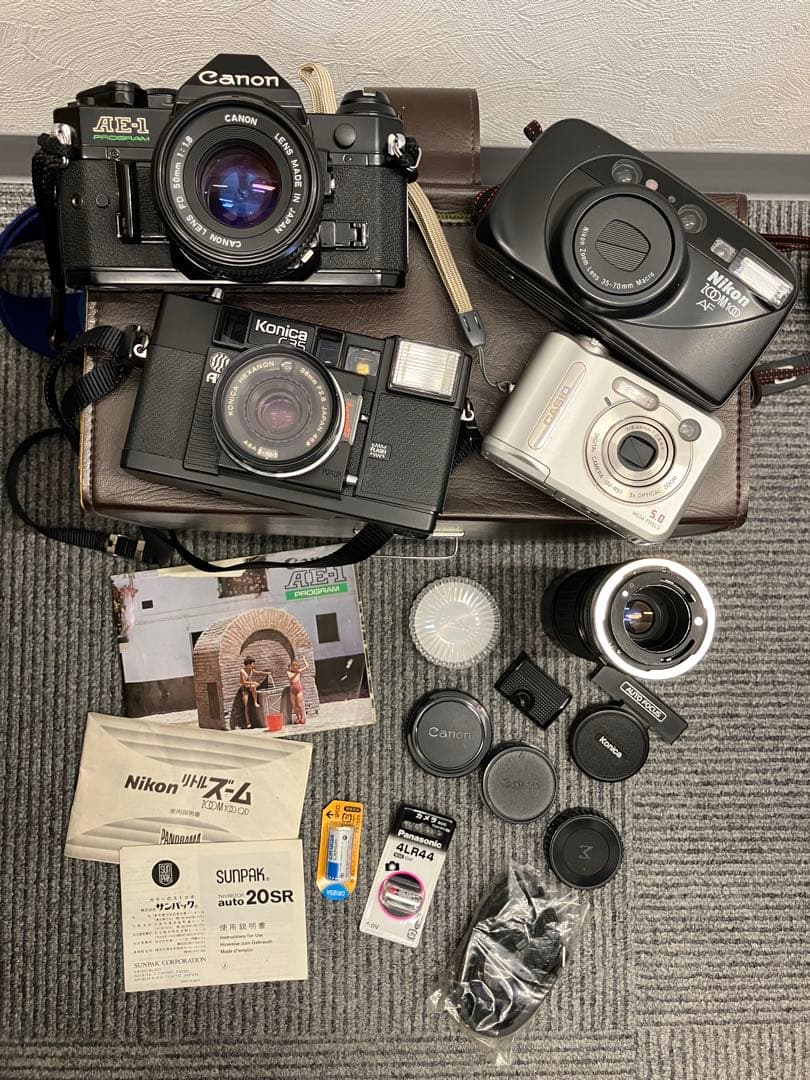 Canon Konica Nikon CASIO 一眼レフ デジカメセット