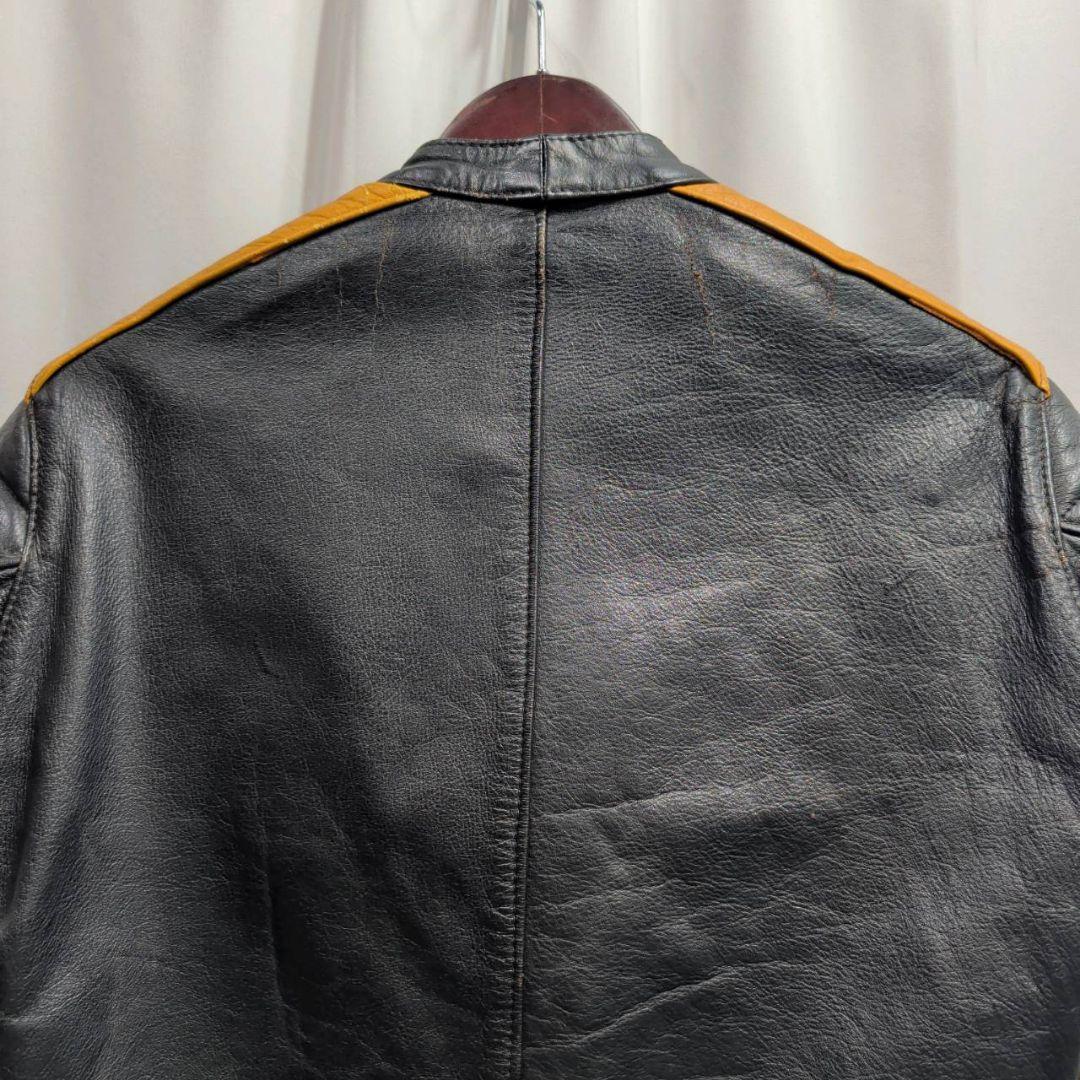 希少サイズ】 Wind Armor ライダースジャケット バイカー 牛革 光沢