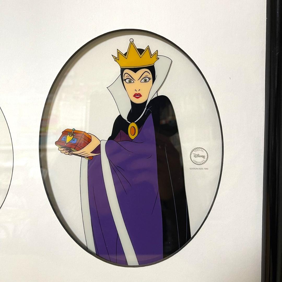 限定品☆マレフィセント 魔女 白雪姫 クルエラ セリグラフ セル画 額縁