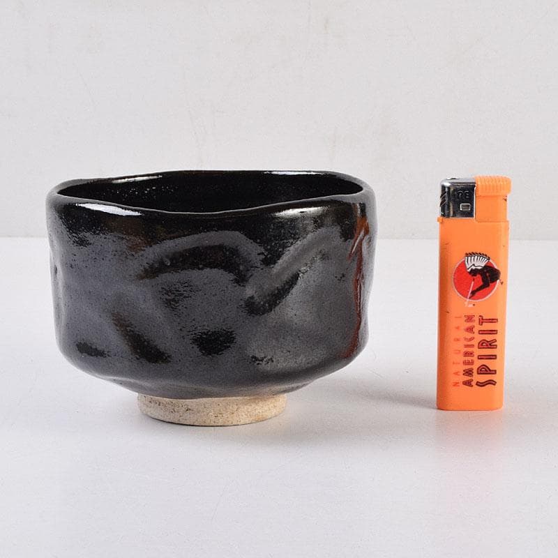 茶道具 楽吉左衛門 弘入作 黒楽茶碗 銘「瑞祥」 即中斎書付極め