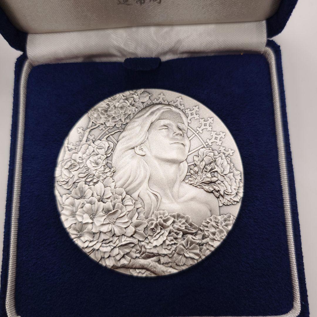 平成三十一年 桜の通り抜け記念 紅手毬 純銀 メダル da2802 - メルカリ