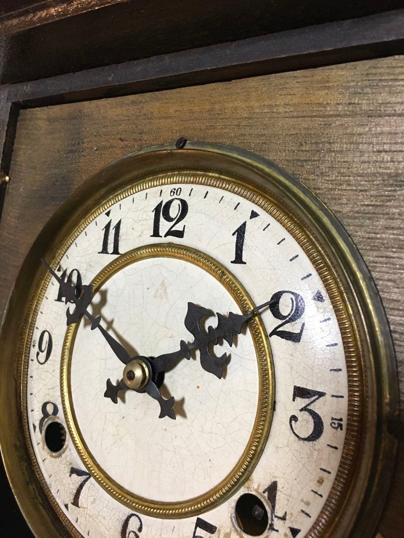 大正 戦前ゼンマイ振り子時計 整備済み