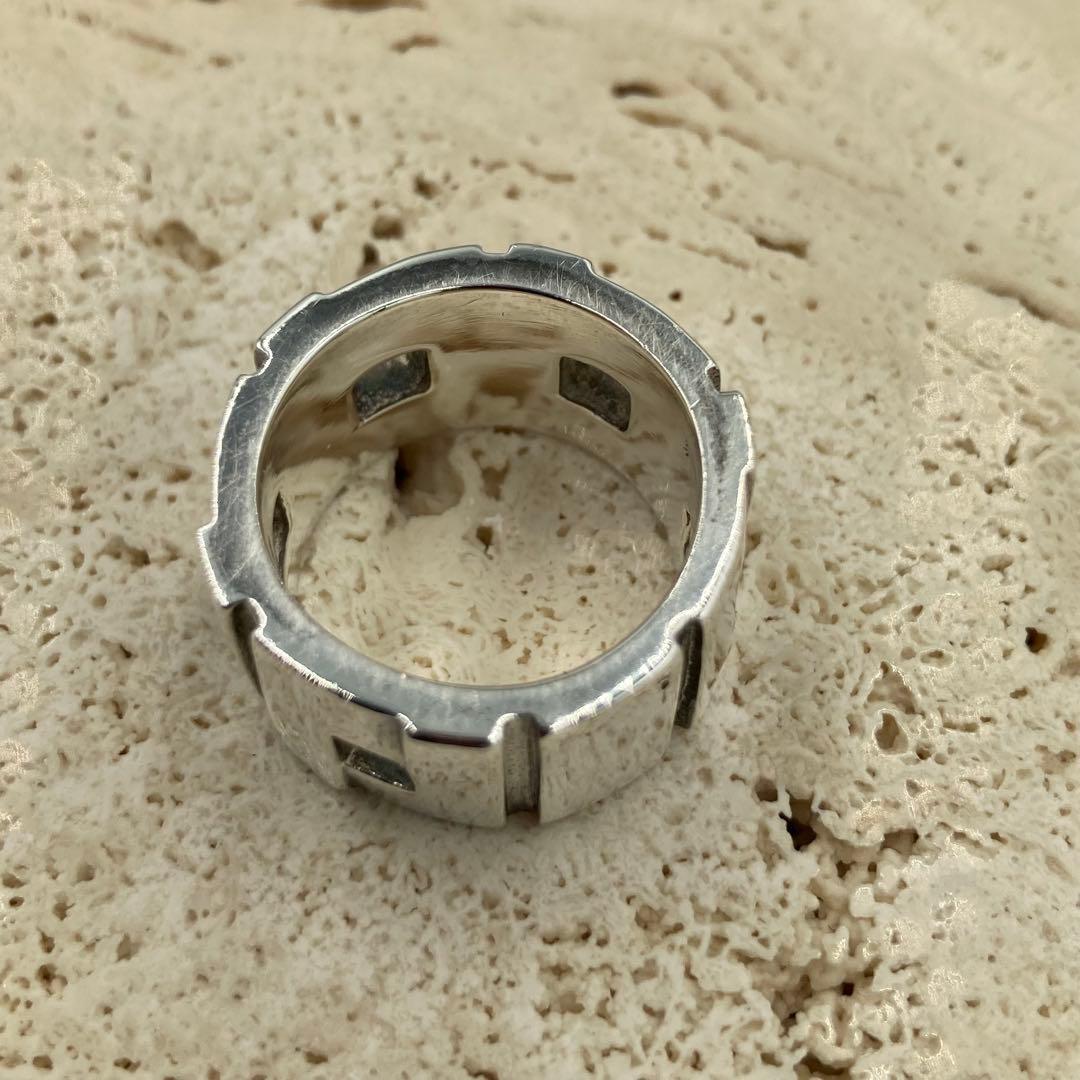 ！美品！　GUCCI グッチ　リング　925 シルバー　太め　38AK