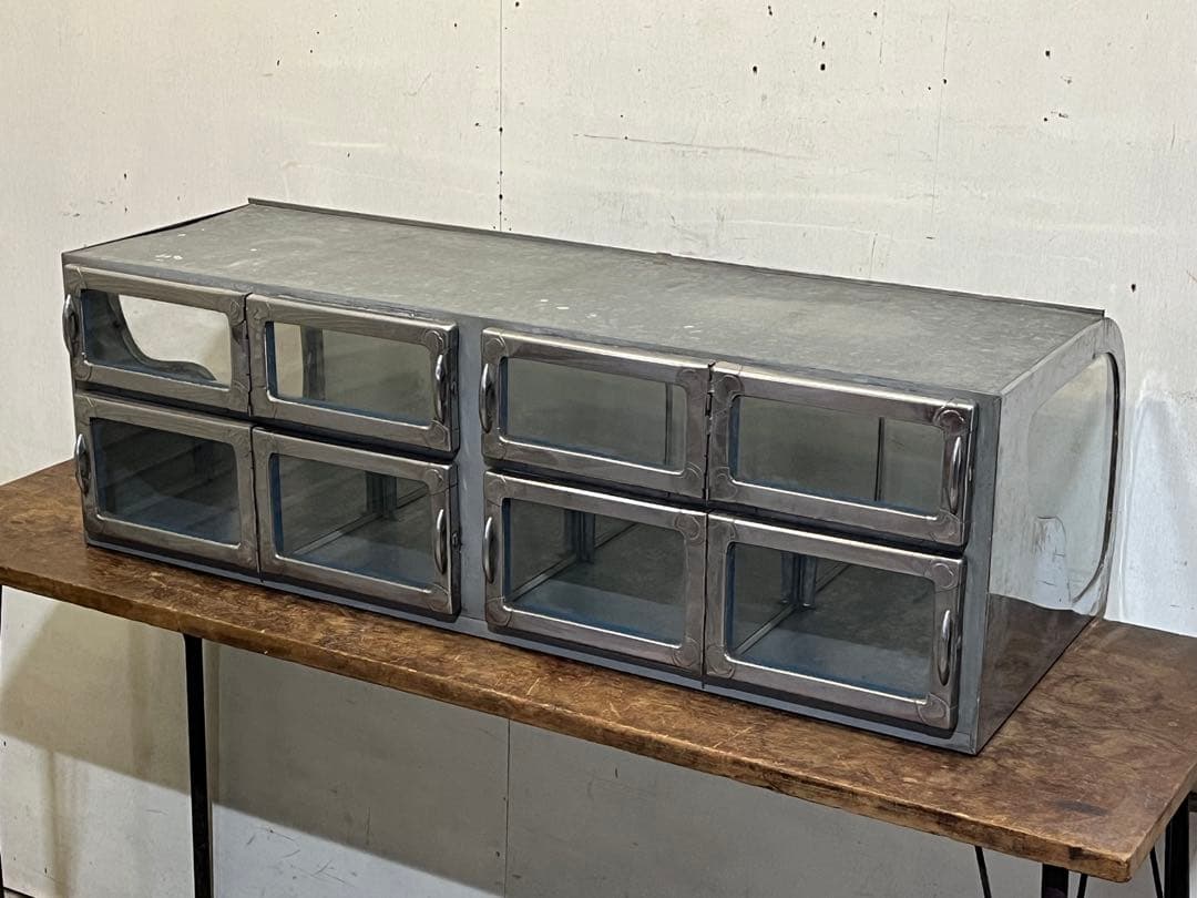 昭和 レトロ ガラスショーケース 駄菓子屋ケース H02248 昭和レトロ