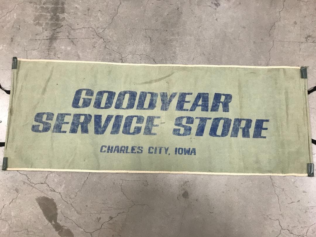 ヴィンテージ GOODYEAR アメリカ企業 バナー 看板 VINTAGE