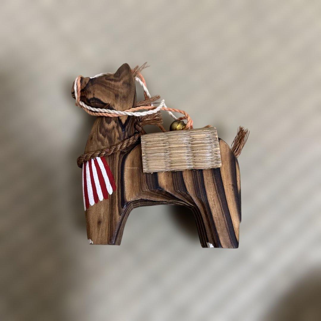 値下げ 馬 木彫り 民芸品 木曽馬籠宿 干支 午年 - メルカリ