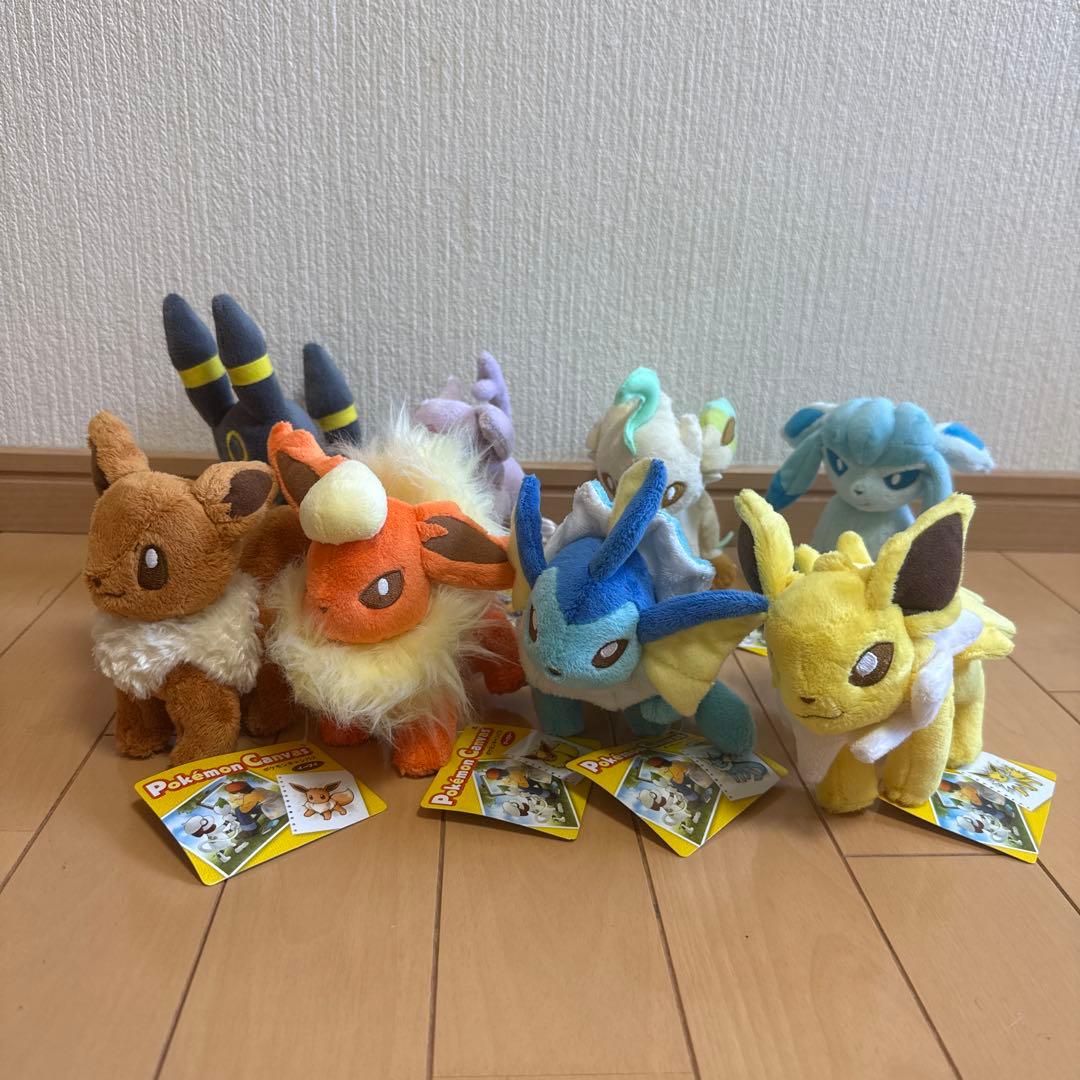 ポケモンキャンバス ぬいぐるみ イーブイフレンズ コンプリートセット