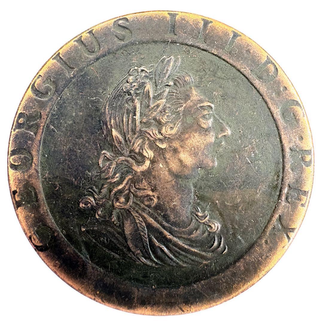 イギリス ジョージ3世 カートホイール 2ペンス 1797年 レプリカコイン