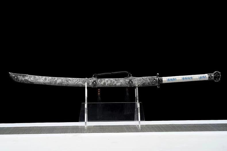 【雷電刺繍春刀】繍春刀 牛尾刀 苗刀 手鍛造打 鋼刀 冷兵器 古兵器 刀装具