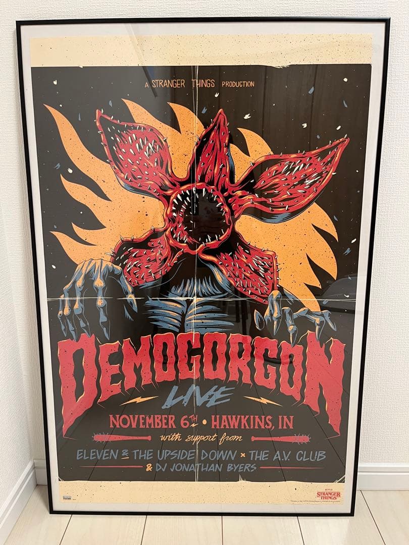 ストレンジャーシングス デモゴルゴン ポスター フレーム（額）付き