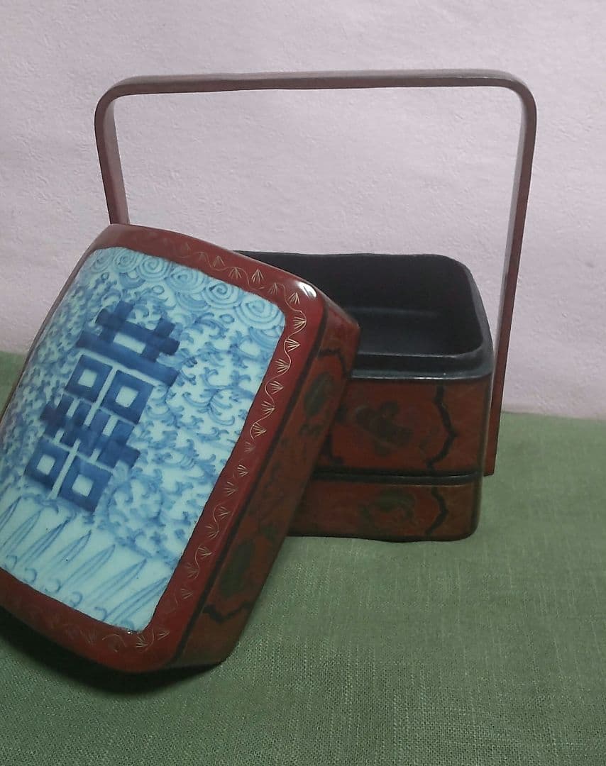 61*Z234)*漆器 重箱 清朝 中国骨董品 茶道具陶芸