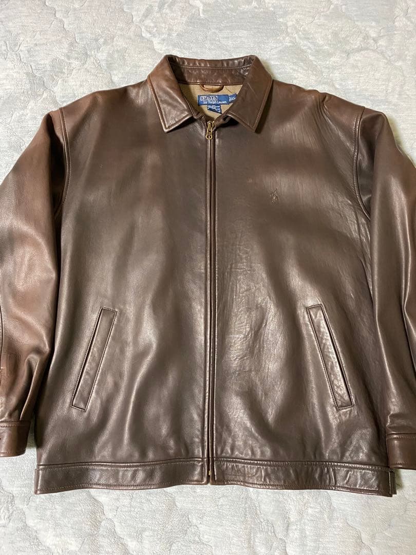 Polo by Ralph Lauren レザージャケット XL ブラウン
