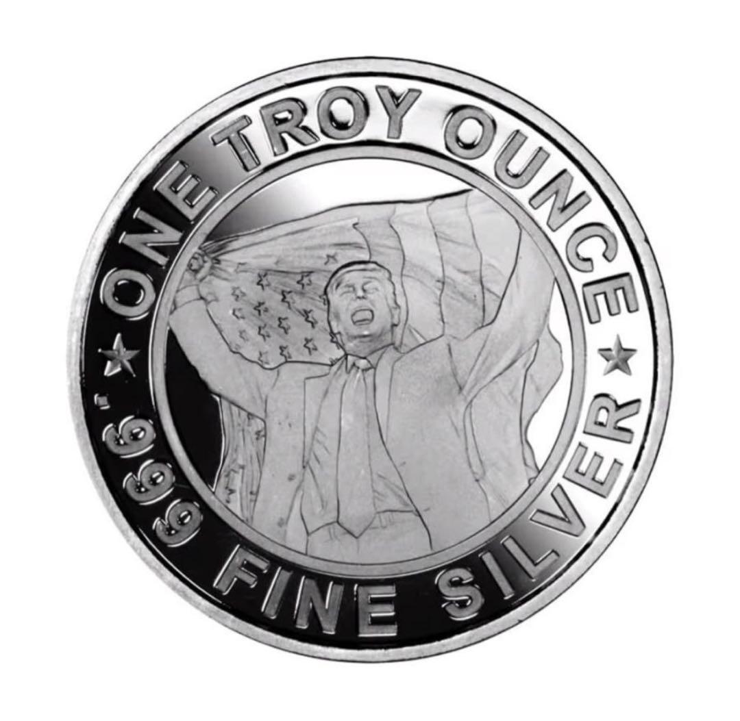 トランプ 2024 銀製コイン 1トロイオンス - メルカリ
