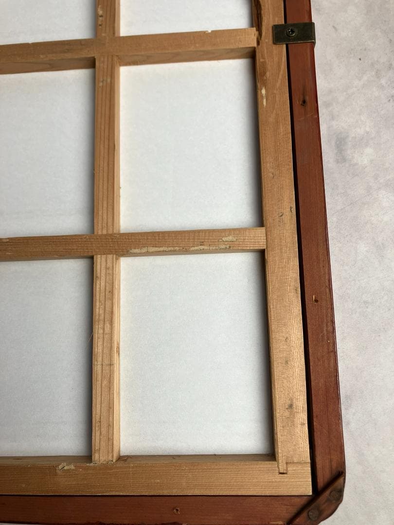 ろうけつ染め観音菩薩×昭和レトロ大判額縁 ヴィンテージ 骨董品