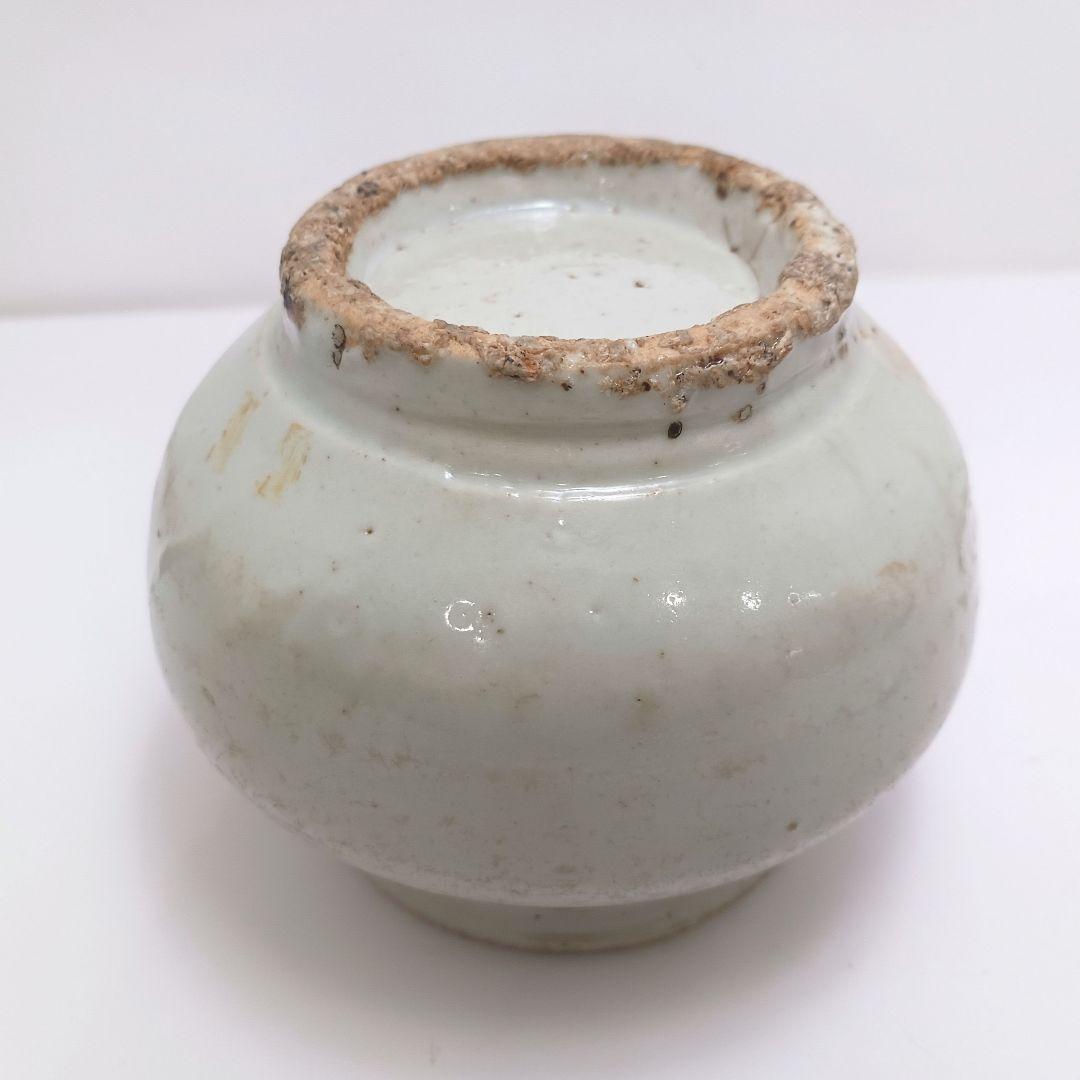 Y2984 朝鮮美術 李朝白磁染付仏手柑文壺 李朝染付壷 tenの通販はau PAY